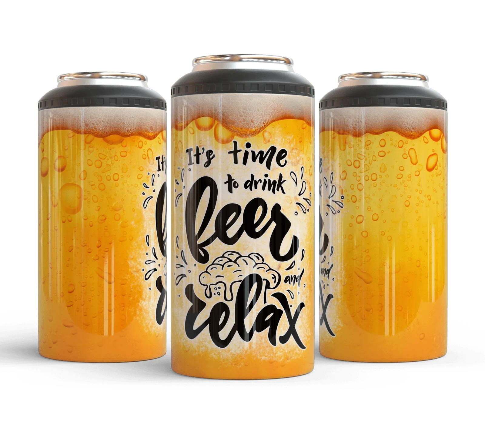 4 in 1 Can Coolers - Drink Beer and Relax - The Redheaded StoryKeeper
