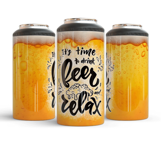 4 in 1 Can Coolers - Drink Beer and Relax - The Redheaded StoryKeeper