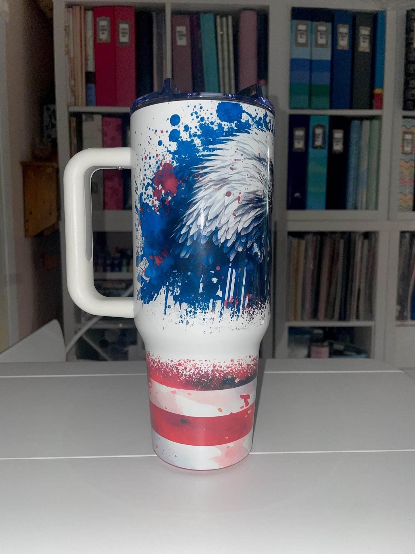 40 oz American Eagle Big Swig Tumbler - The Redheaded StoryKeeper