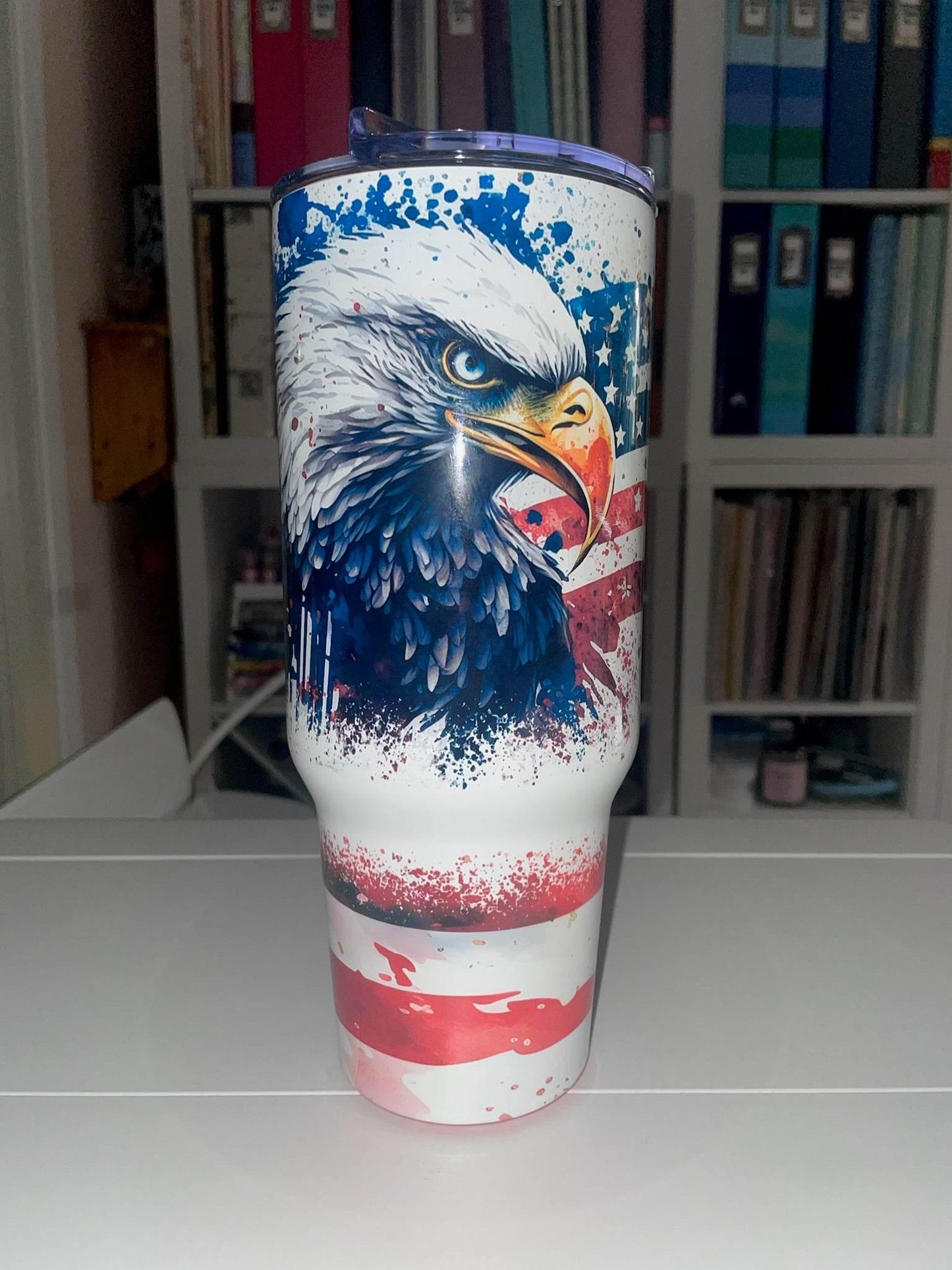 40 oz American Eagle Big Swig Tumbler - The Redheaded StoryKeeper