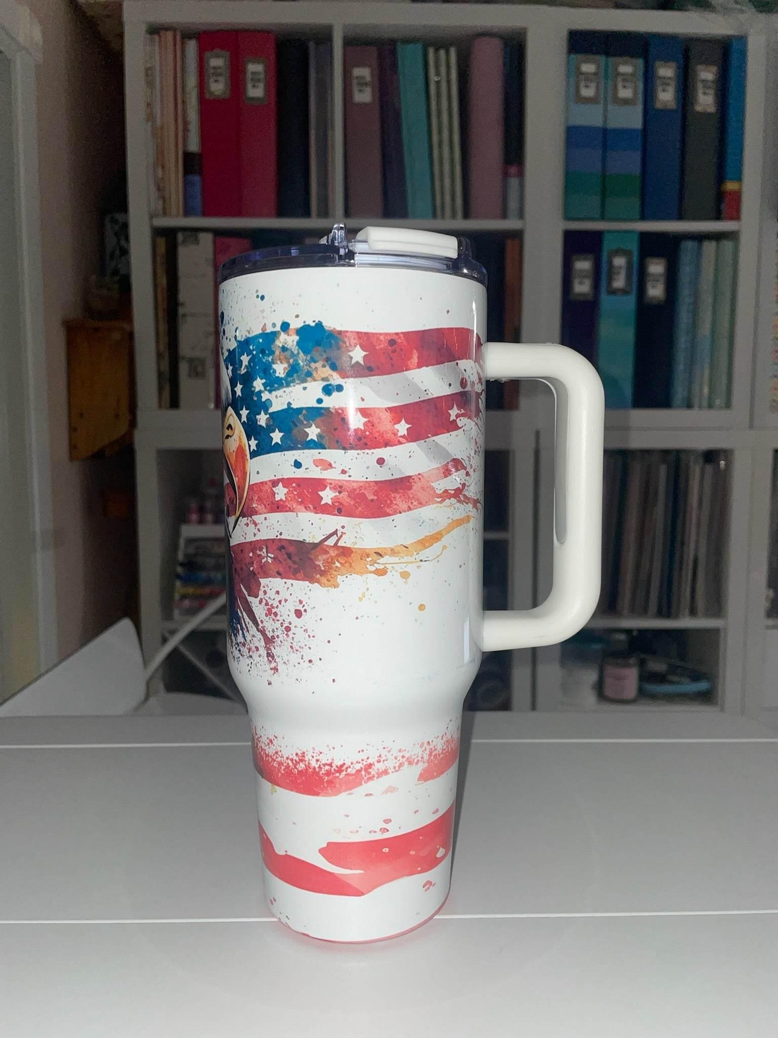 40 oz American Eagle Big Swig Tumbler - The Redheaded StoryKeeper