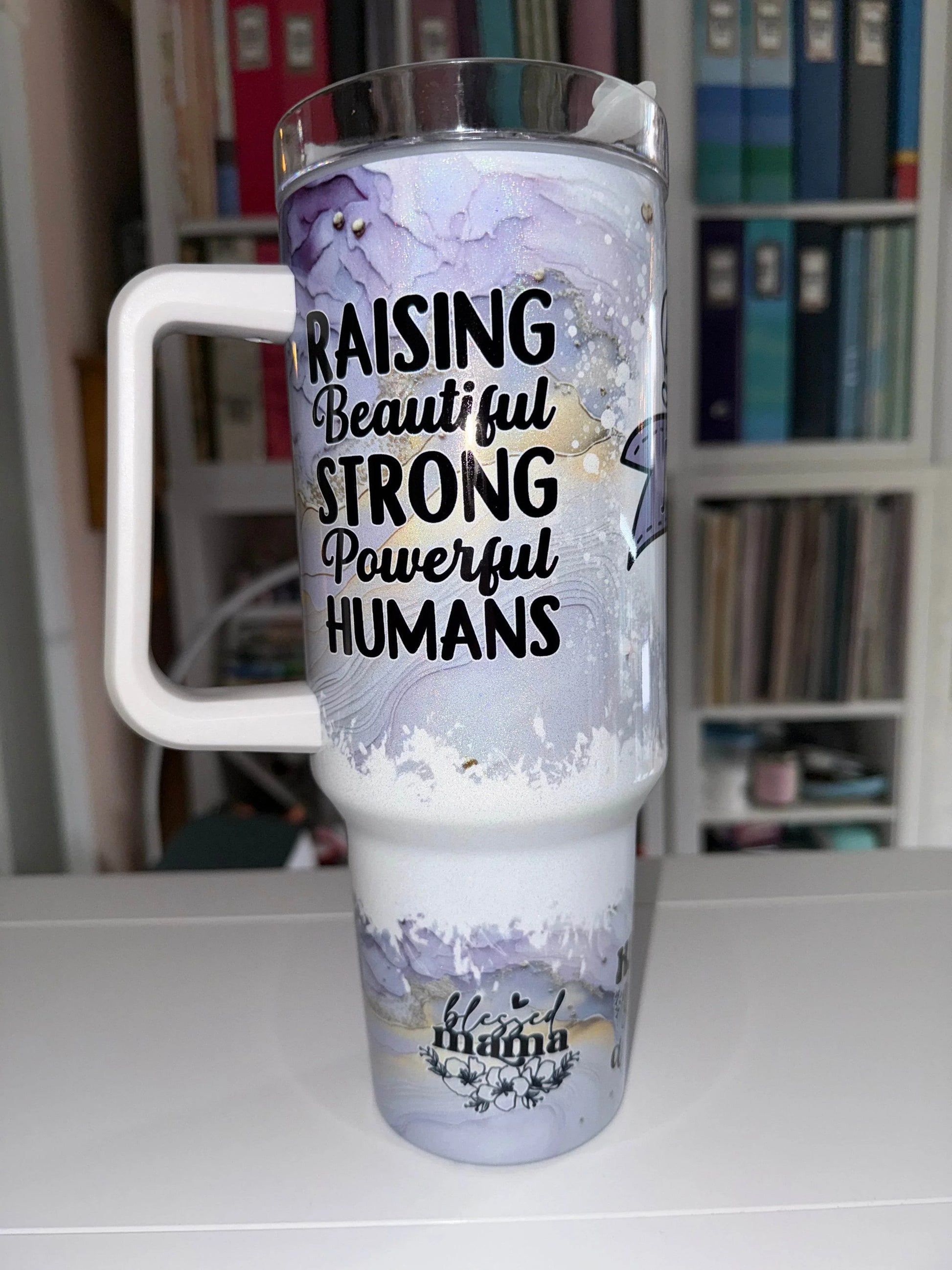 40 oz Best Mom Ever Holographic Travel Tumbler - The Redheaded StoryKeeper