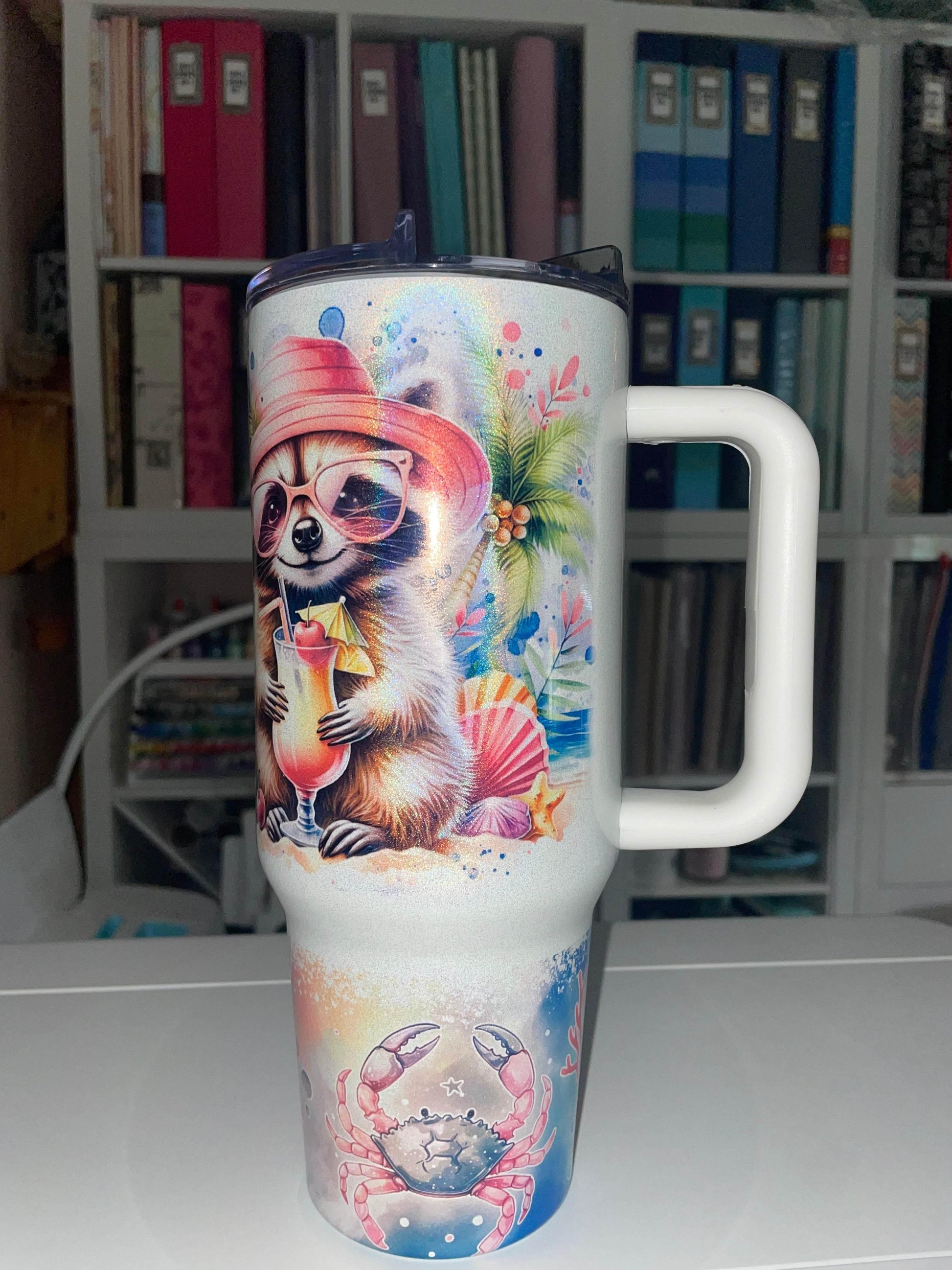 40 oz Big Swig Holographic - Feral Girl Summer - The Redheaded StoryKeeper