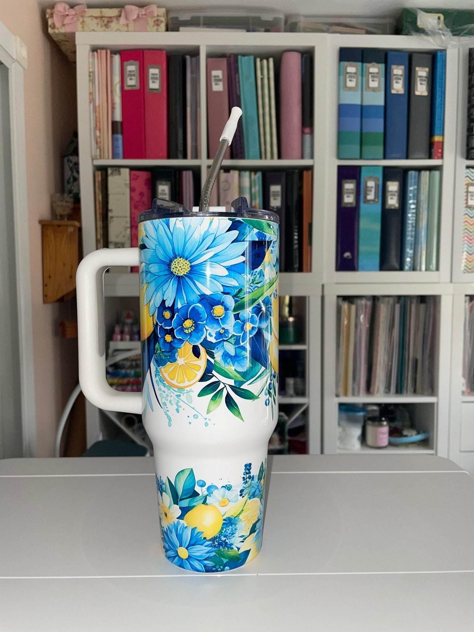 40 oz Drink Your Water & Mind Your Business - Lemons Big Swig Tumbler - The Redheaded StoryKeeper