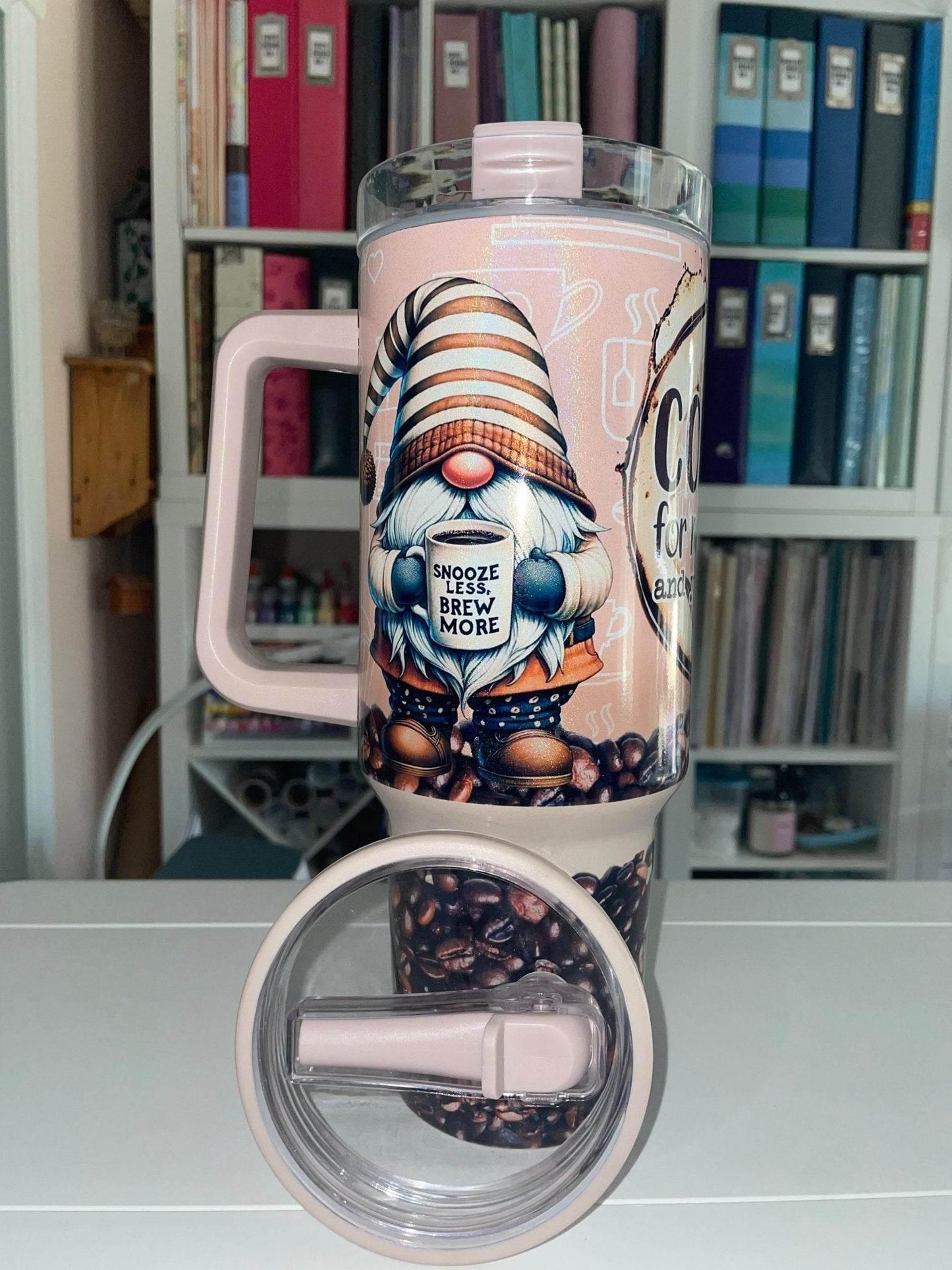 40 oz Duo Ombre Travel Tumbler - Coffee for my Sanity and Your Safety - The Redheaded StoryKeeper