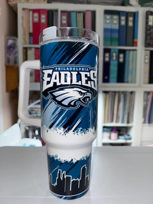 40 oz Eagles Travel Tumbler - The Redheaded StoryKeeper
