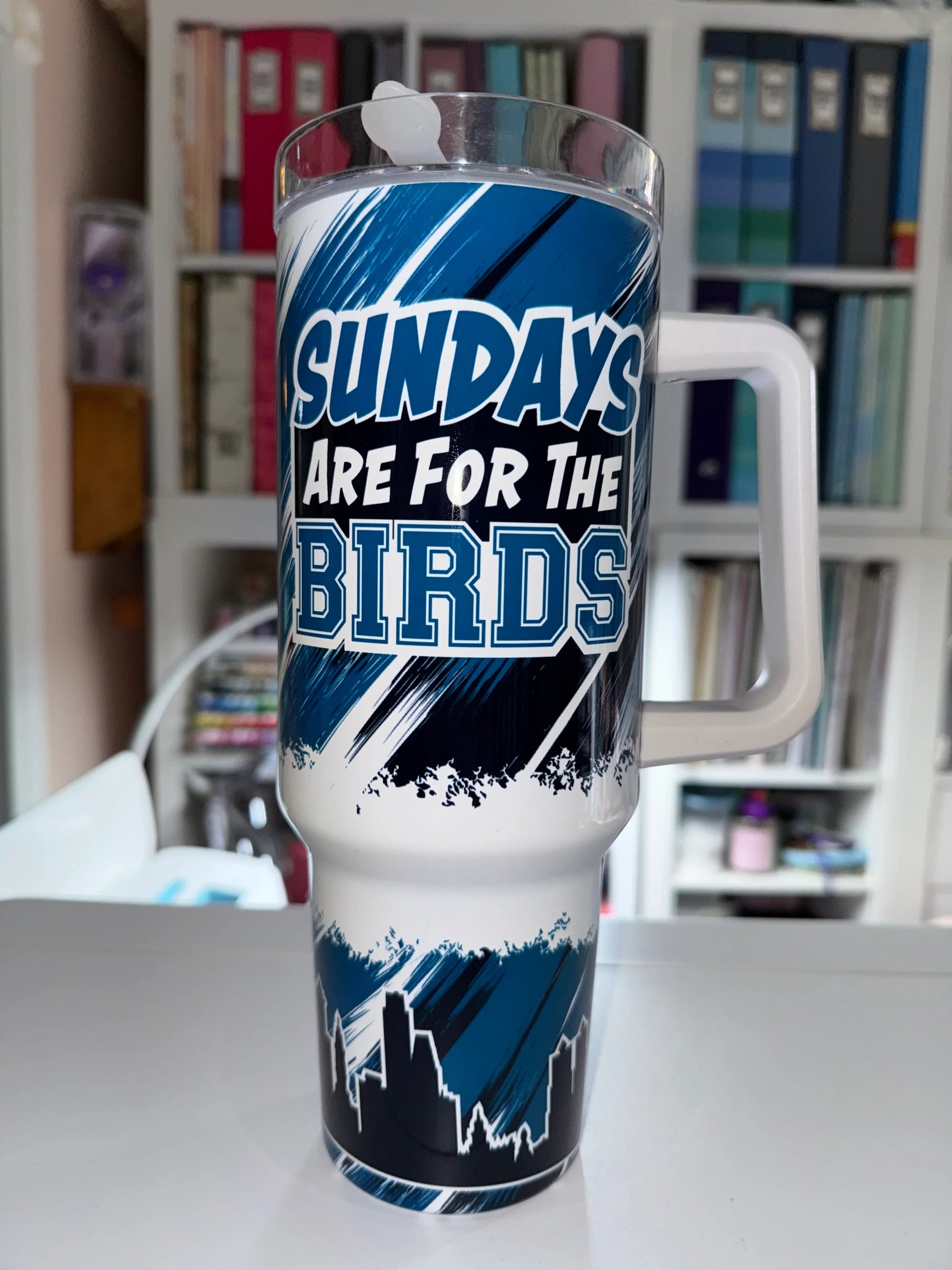 40 oz Eagles Travel Tumbler - The Redheaded StoryKeeper