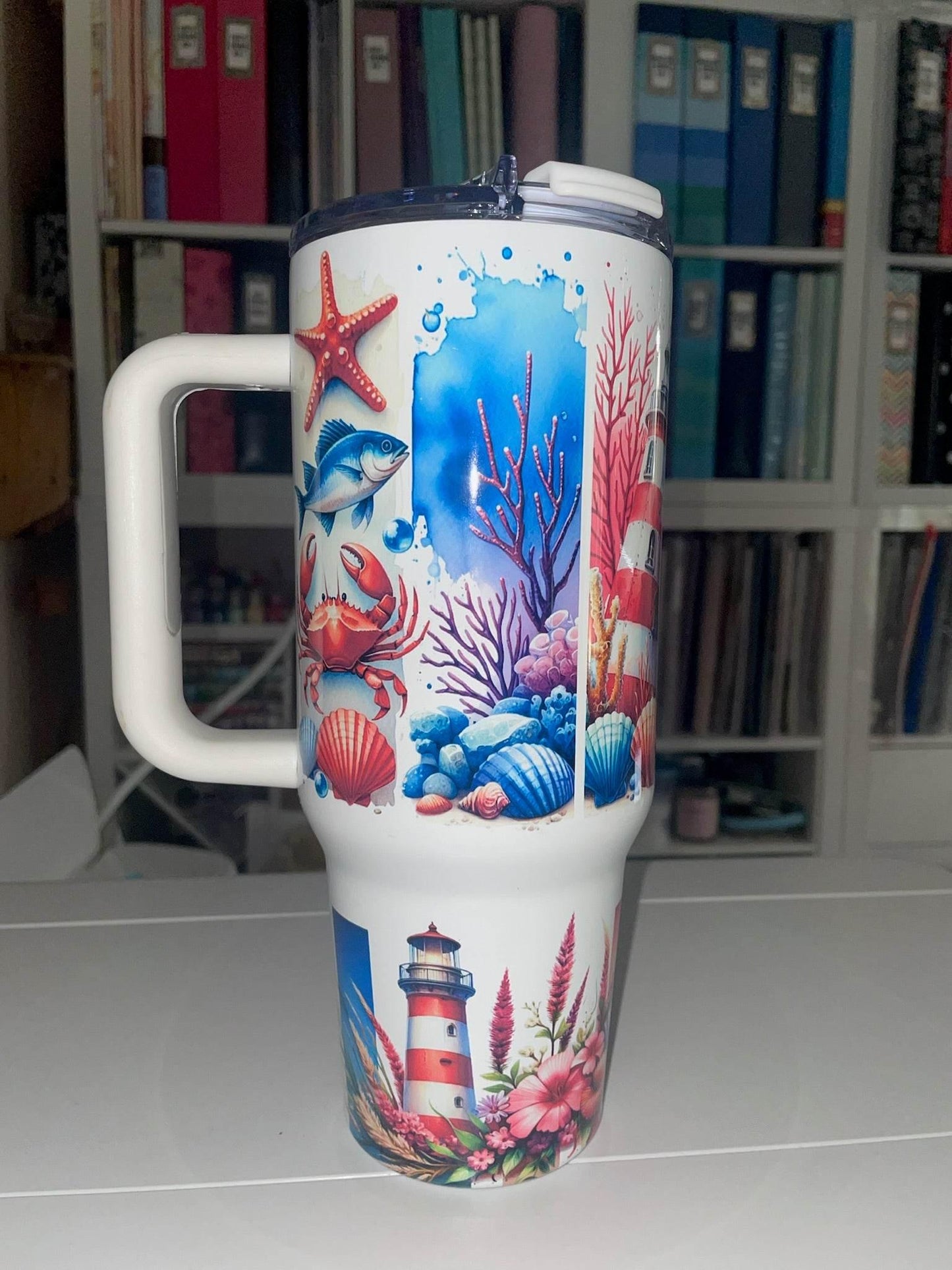 40 oz Lighthouse Big Swig Tumbler - The Redheaded StoryKeeper