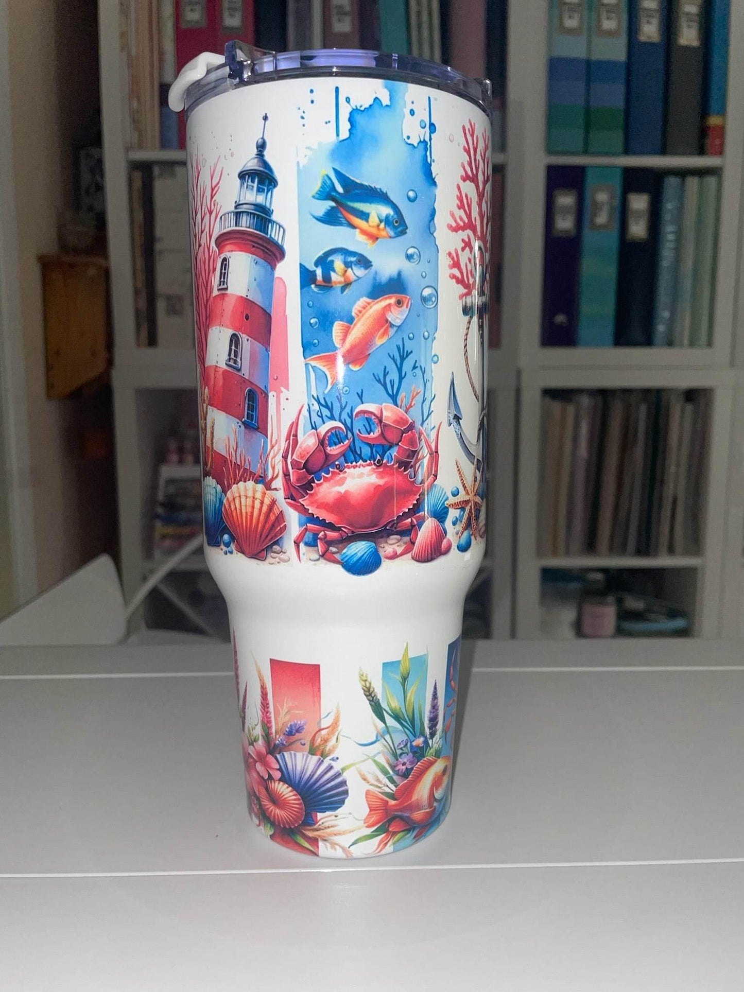 40 oz Lighthouse Big Swig Tumbler - The Redheaded StoryKeeper