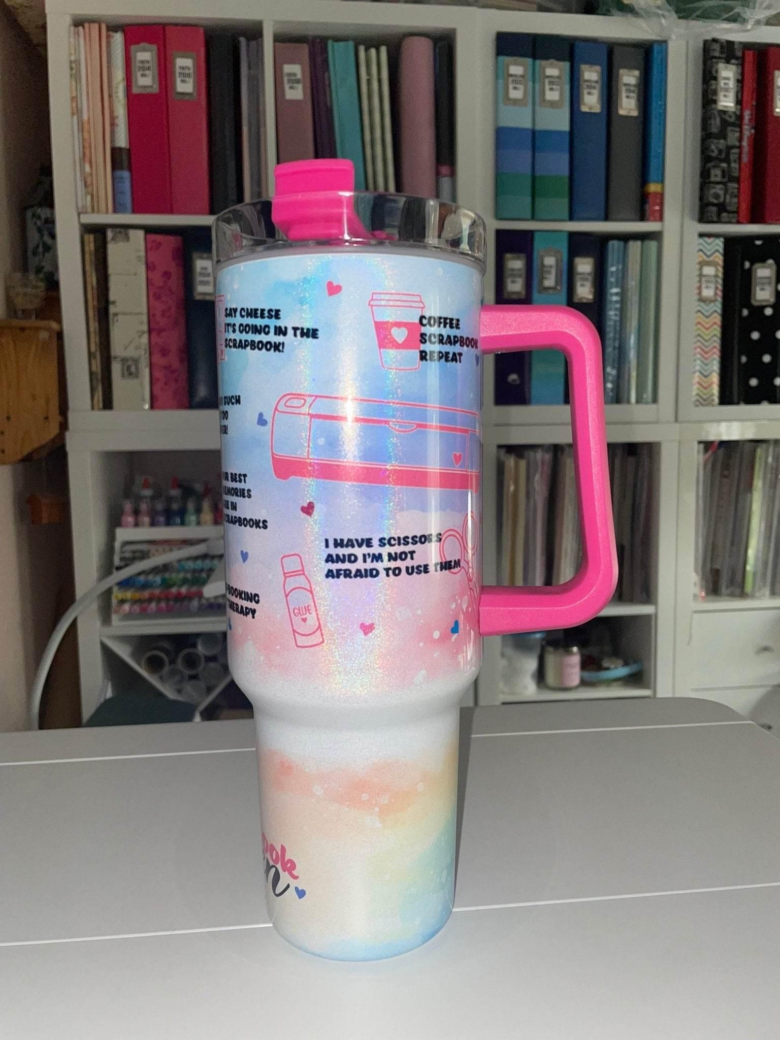 40 oz Scrapbook Queen Holographic Travel Tumbler - The Redheaded StoryKeeper