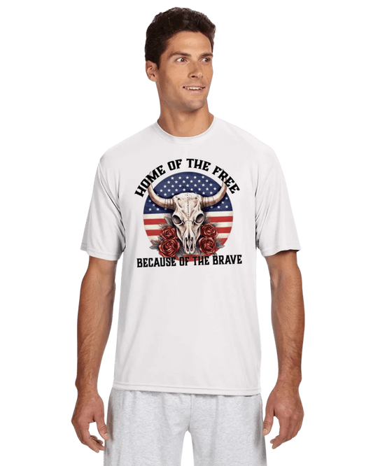 Home of the Free Performance Shirt - The Redheaded StoryKeeper