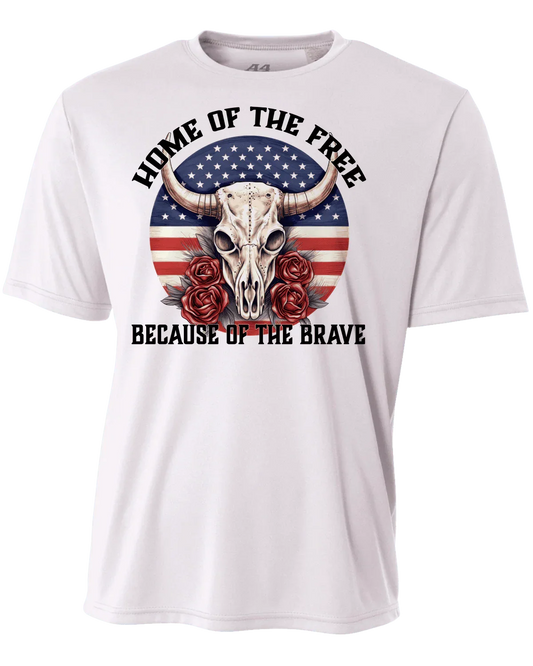 Home of the Free Performance Shirt - The Redheaded StoryKeeper