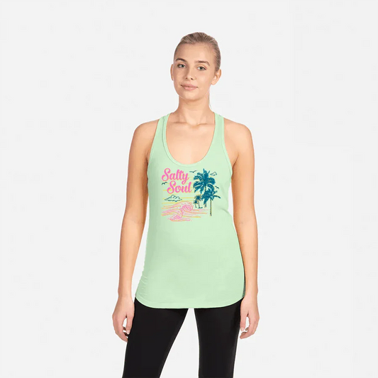 Salty Soul Racer Back Tank Top - The Redheaded StoryKeeper