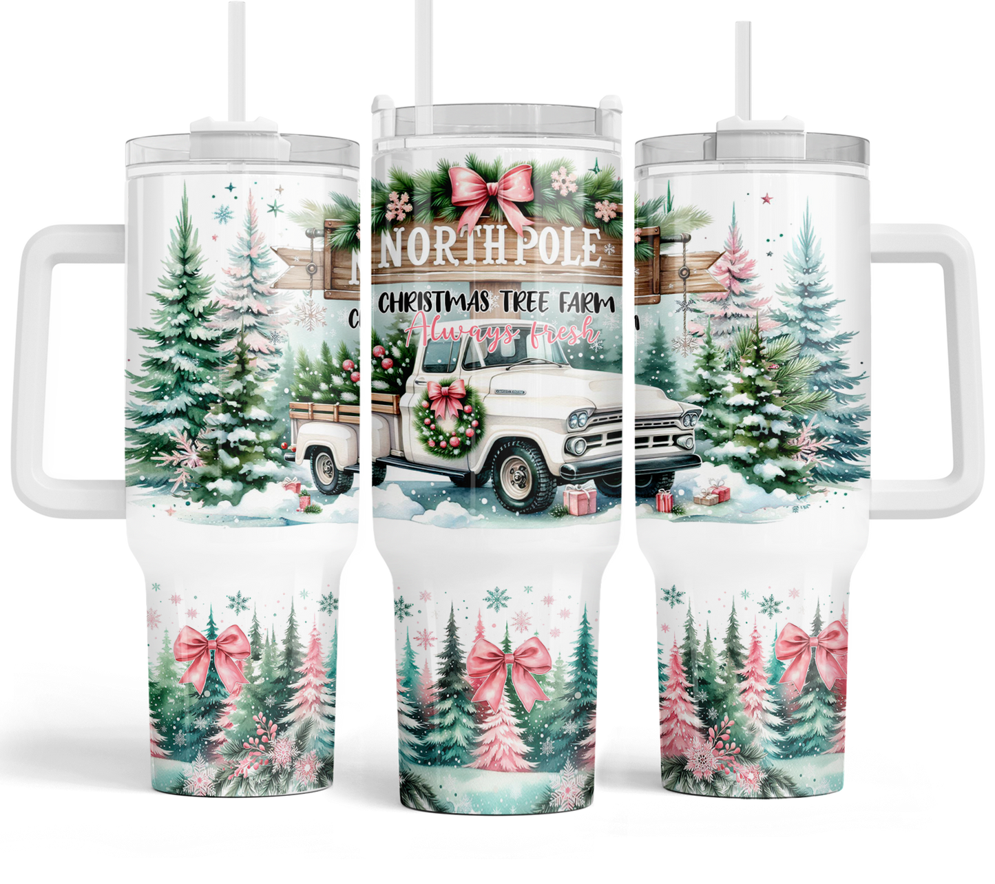 40 oz North Pole Travel Tumbler