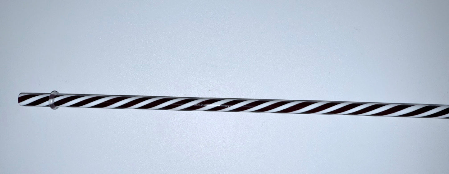 11" Candy Cane Straws - Reusable Holiday Drinking Straws - The Redheaded StoryKeeper