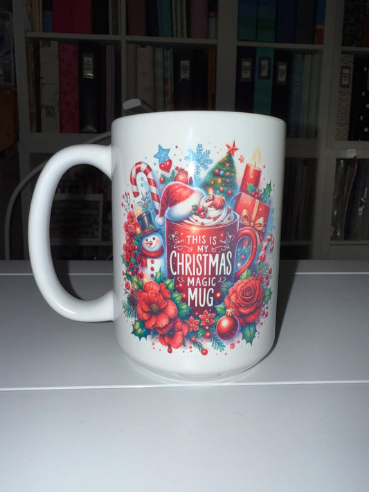 15 oz Christmas Magic Ceramic Mug - The Redheaded StoryKeeper