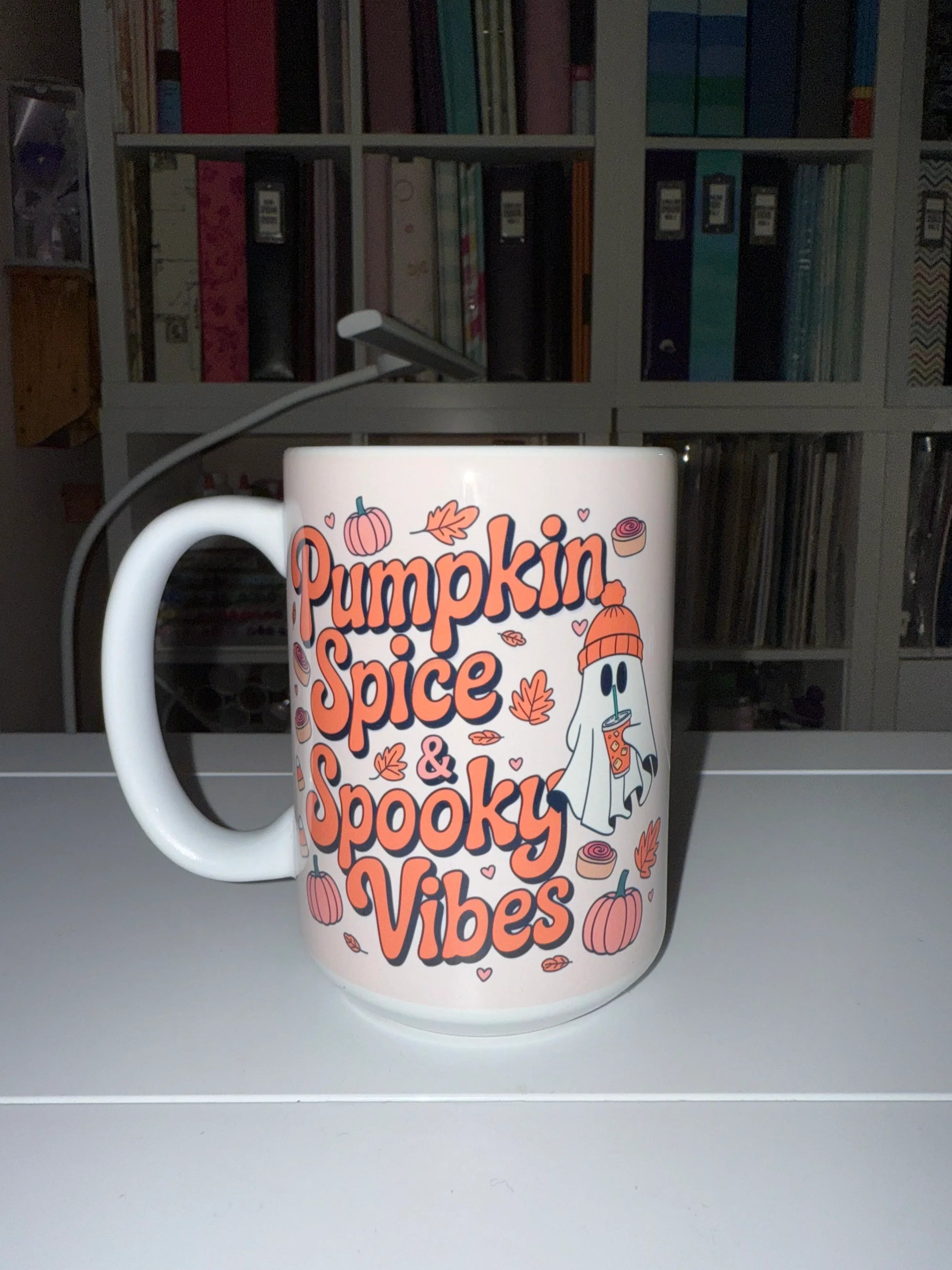 15 oz Pumpkin Spice Ceramic Mug - The Redheaded StoryKeeper
