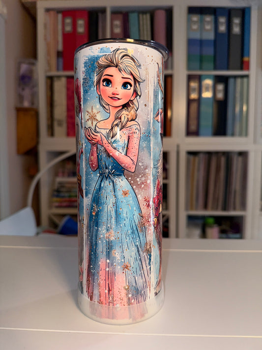 20 oz Frozen Christmas Tumbler - The Redheaded StoryKeeper