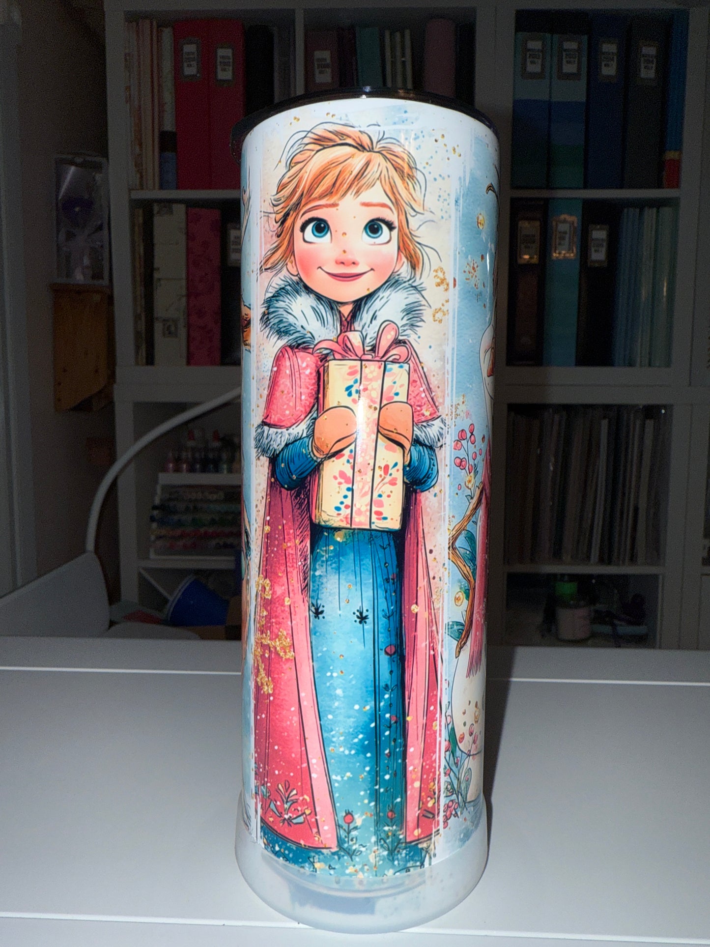 20 oz Frozen Christmas Tumbler - The Redheaded StoryKeeper