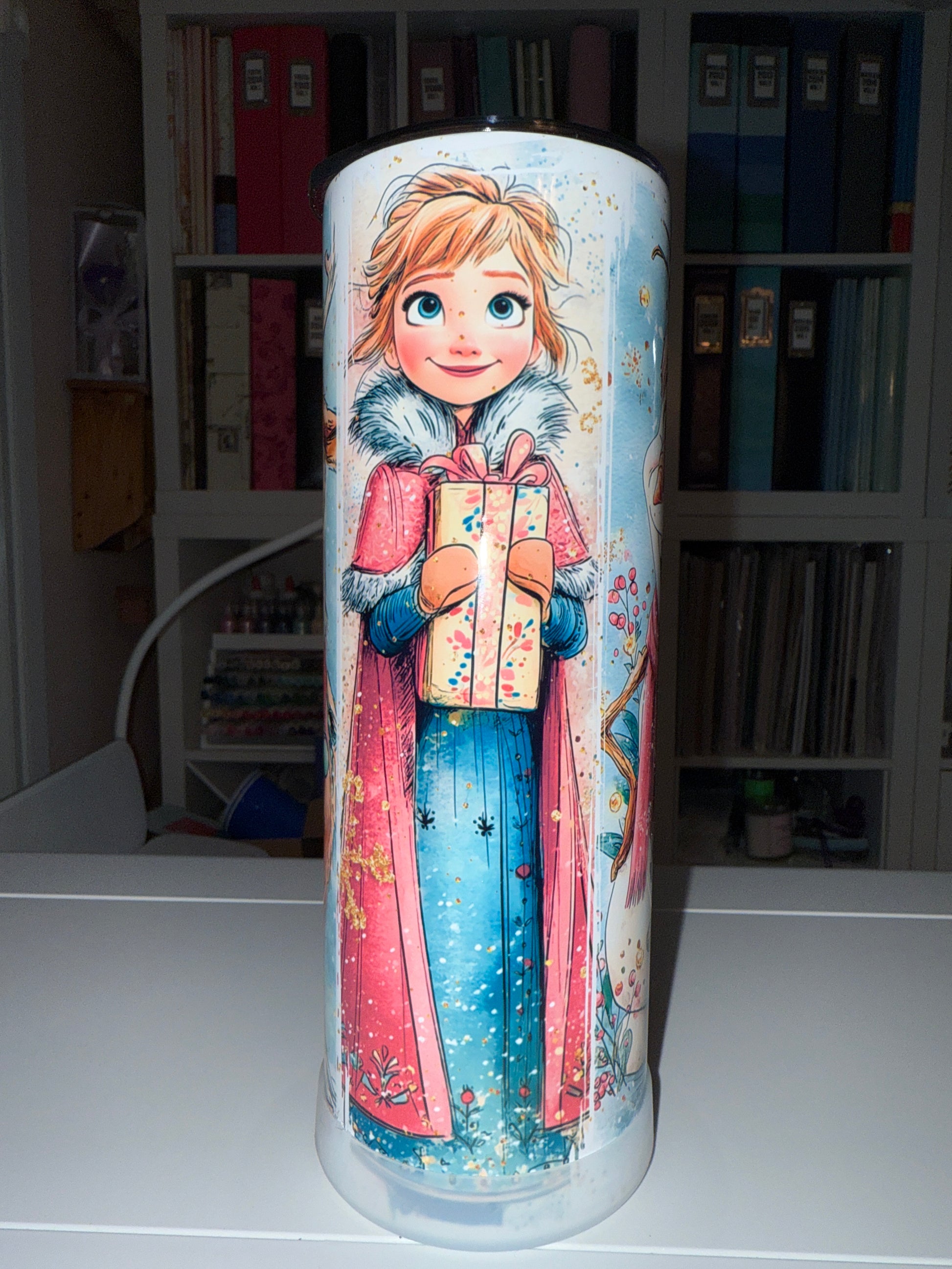 20 oz Frozen Christmas Tumbler - The Redheaded StoryKeeper