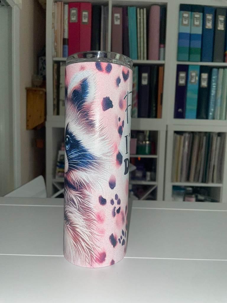 20 oz Glitter Tumbler - I'm a Delight - The Redheaded StoryKeeper