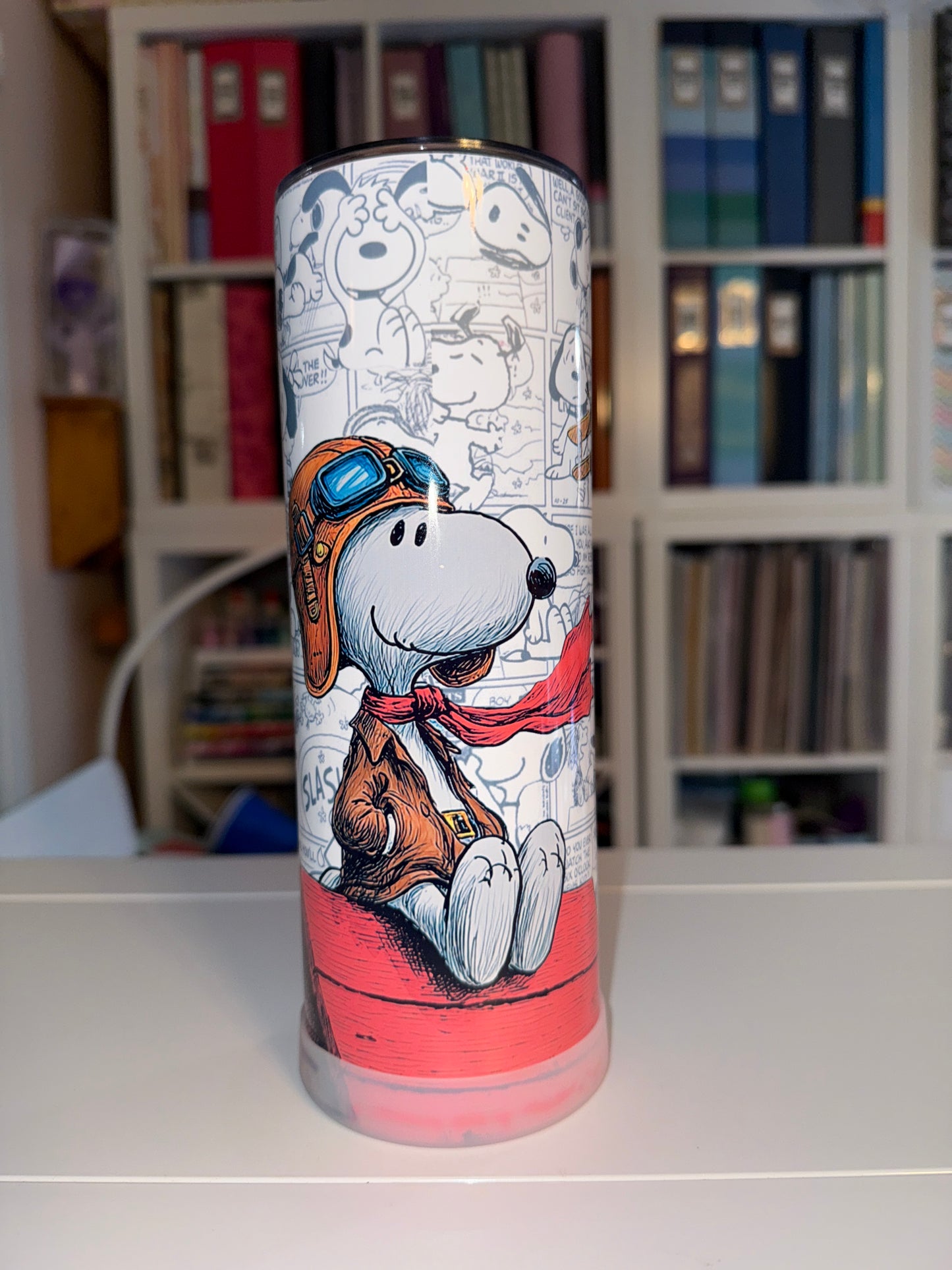 20 oz Snoopy Tumbler - The Redheaded StoryKeeper