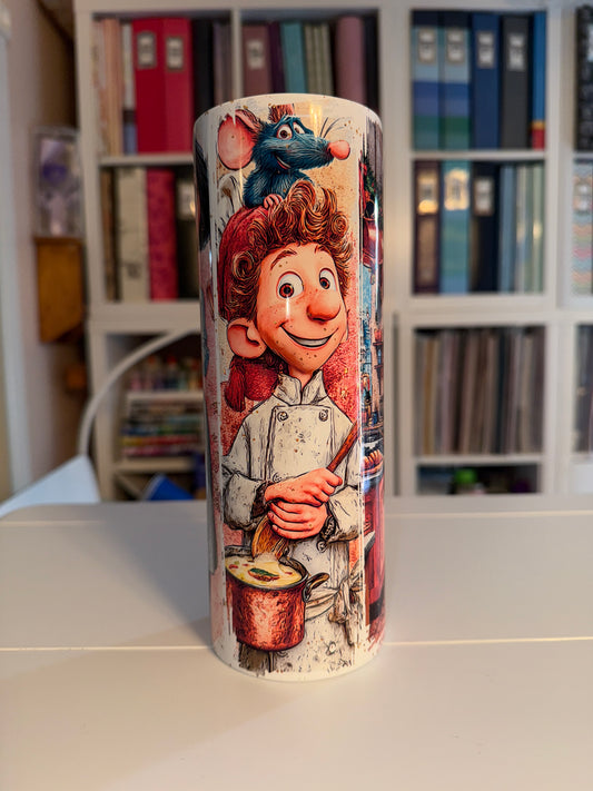 20 oz Remy Christmas Tumbler - The Redheaded StoryKeeper