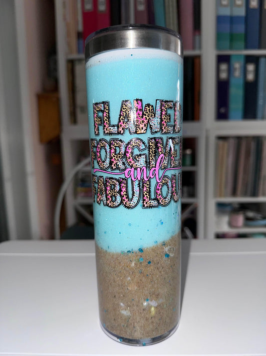 20 oz Stainless Steel Beach Tumbler with Handle - The Redheaded StoryKeeper